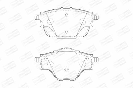 Комплект гальмівних колодок OPEL ASTRA, PEUGEOT 308, CITROËN C5, CHAMPION (573622CH)