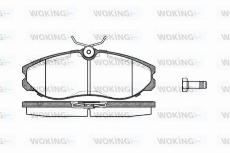 Комплект тормозных колодок LDV CUB, FORD MAVERICK, NISSAN TERRANO, WOKING (P562300)
