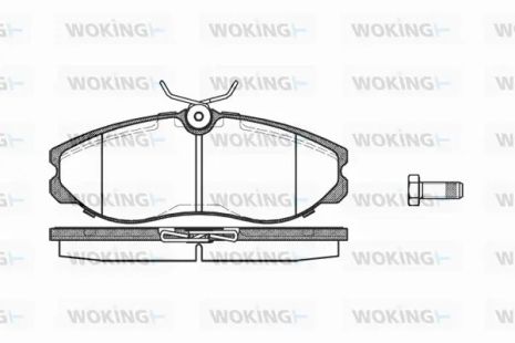 Комплект тормозных колодок LDV CUB, FORD MAVERICK, NISSAN TERRANO, WOKING (P562300)