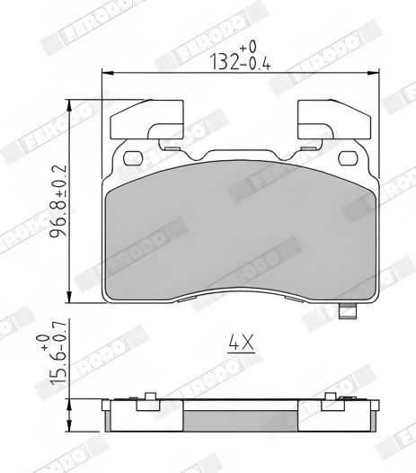 Комплект гальмівних колодок OPEL INSIGNIA, CHEVROLET CAMARO, CHEVROLET CORVETTE, FERODO (FDB5058) Комплект гальмівних колодок OPEL INSIGNIA, CHEVROLET CAMARO, CHEVROLET CORVETTE, FERODO (FDB5058)