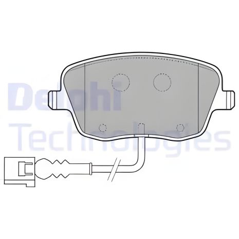 Гальмівних колодок комплект SEAT IBIZA, VW POLO, SKODA ROOMSTER, DELPHI (LP1754)