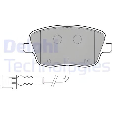 Комплект тормозных колодок для SEAT IBIZA, VW POLO, SKODA ROOMSTER, DELPHI (арт. LP1754)