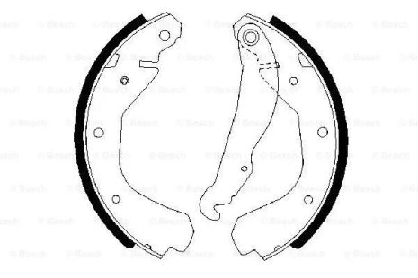 Комплект тормозных колодок OPEL KADETT, OPEL CORSA, BOSCH (0986487213)