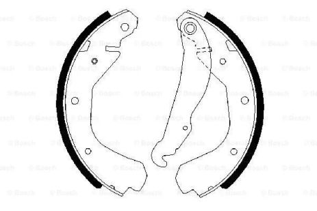 Комплект тормозных колодок OPEL KADETT, OPEL CORSA, BOSCH (0986487213)