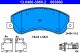 Комплект гальмівних колодок VW AMAROK, ATE (13046038602)