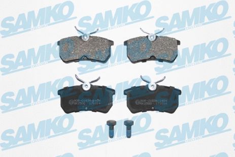 Комплект гальмівних колодок FORD FIESTA, FORD FOCUS, SAMKO (5SP697)