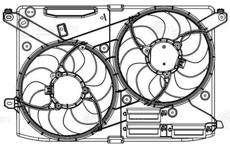 Вентилятор охлаждения радиатора FORD MONDEO, LUZAR (LFK1045)