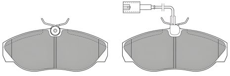FREMAX (FBP0915) комплект гальмівних колодок PEUGEOT BOXER, FIAT DUCATO, CITROËN JUMPER