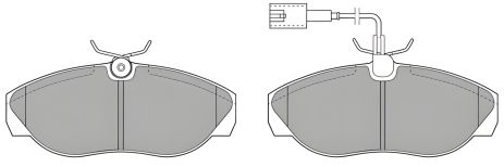 FREMAX (FBP0915) комплект гальмівних колодок PEUGEOT BOXER, FIAT DUCATO, CITROËN JUMPER