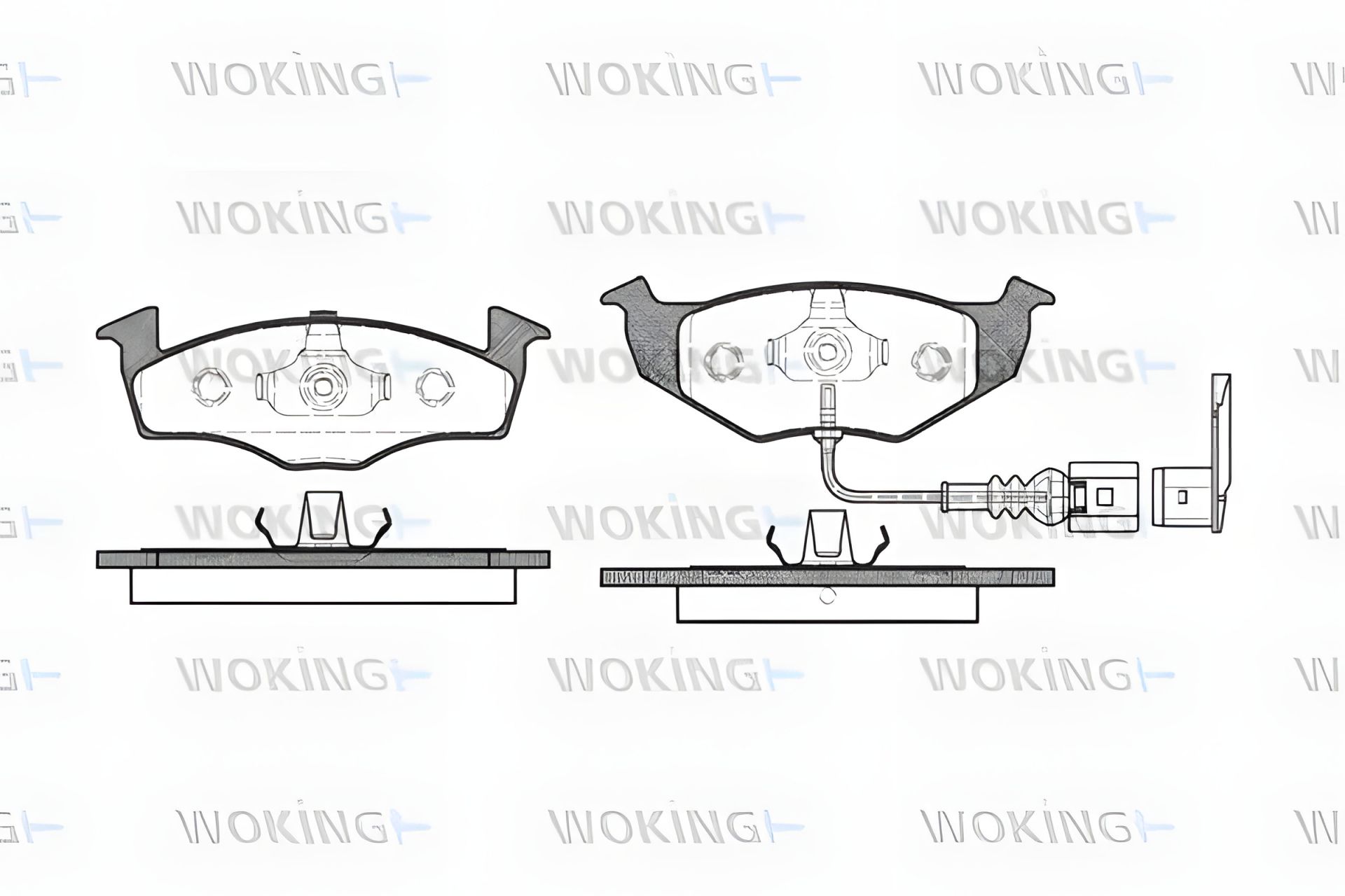 Комплект гальмівних колодок для SKODA FABIA, VW POLO та VW LUPO, WOKING (P709311) Комплект гальмівних колодок для SKODA FABIA, VW POLO та VW LUPO, WOKING (P709311)