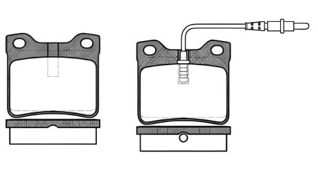 Гальмівні колодки комплект для PEUGEOT 607, PEUGEOT 406, PEUGEOT 605, PROFIT (50000619)