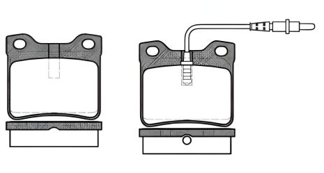 Комплект тормозных колодок для PEUGEOT 607, PEUGEOT 406, PEUGEOT 605, PROFIT (50000619) Комплект тормозных колодок для PEUGEOT 607, PEUGEOT 406, PEUGEOT 605, PROFIT (50000619)