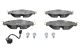 Комплект тормозных колодок SKODA OCTAVIA, SEAT LEON, AUDI A3, ATE (13046027852)
