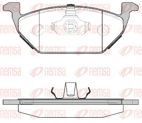 Комплект гальмівних колодок для VW POLO, SKODA FABIA, AUDI A1, REMSA (063300) Комплект гальмівних колодок для VW POLO, SKODA FABIA, AUDI A1, REMSA (063300)