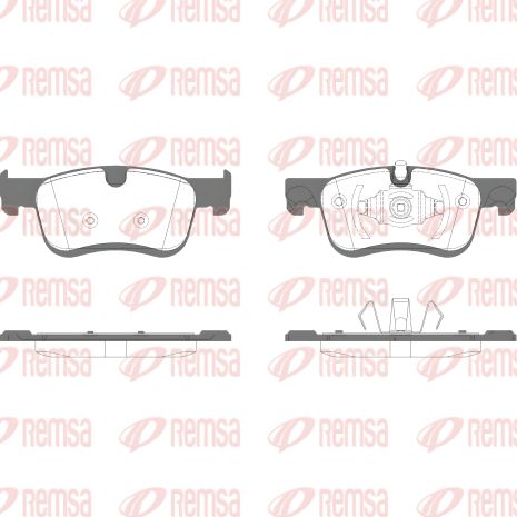 Гальмівних колодок комплект CITROËN BERLINGO, REMSA (158010)