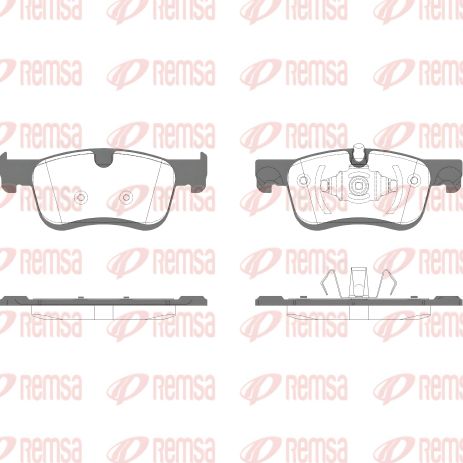 Гальмівних колодок комплект CITROËN BERLINGO, REMSA (158010)