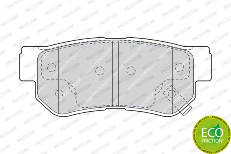 Комплект тормозных колодок KIA MAGENTIS, SSANGYONG MUSSO, HYUNDAI SANTA, FERODO (FDB1606)