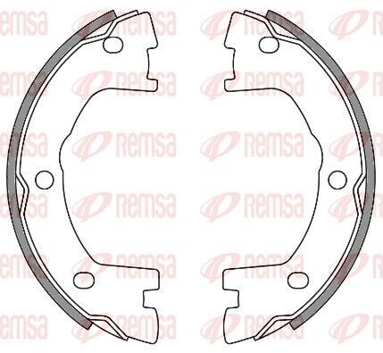 Комплект колодок гальма стоянки RENAULT TRUCKS, IVECO DAILY, REMSA (464000)