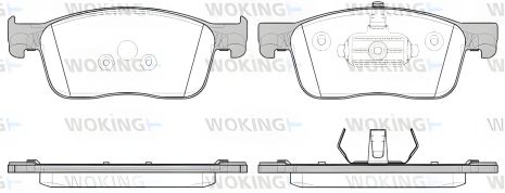 Тормозные колодки комплект для OPEL VIVARO, TOYOTA PROACE, PEUGEOT EXPERT, WOKING (P1619300)