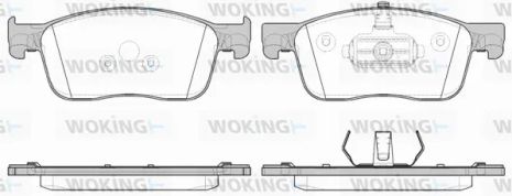 Комплект тормозных колодок OPEL VIVARO, TOYOTA PROACE, PEUGEOT EXPERT, WOKING (P1619300)
