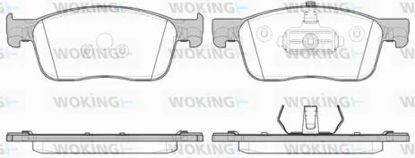 Комплект тормозных колодок OPEL VIVARO, TOYOTA PROACE, PEUGEOT EXPERT, WOKING (P1619300)