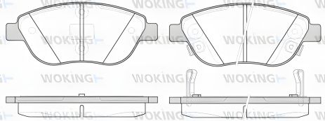 Комплект гальмівних колодок WOKING FIAT 500L (P959332) Комплект гальмівних колодок WOKING FIAT 500L (P959332)