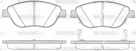 Тормозные колодки для FIAT 500L, WOKING (P959332)