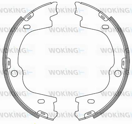 Комплект колодок гальма стоянки HYUNDAI ix55, HYUNDAI H-1, WOKING (Z467300)