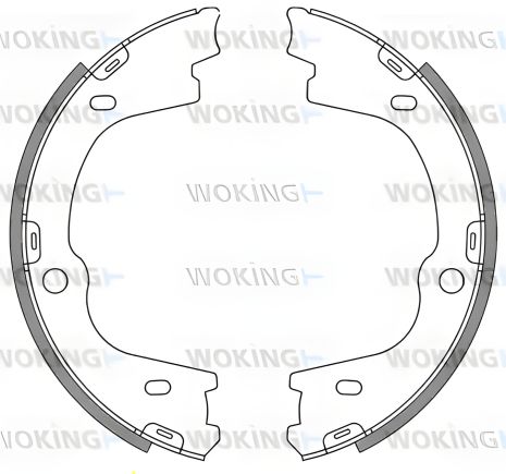 Комплект стояночного тормоза для HYUNDAI ix55, HYUNDAI H-1, WOKING (Z467300)