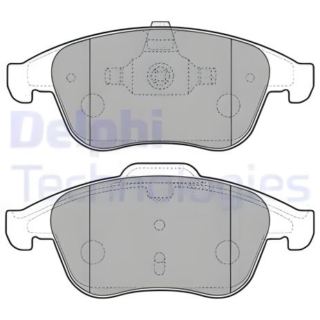 Тормозные колодки комплект RENAULT SCÉNIC, CLIO, LATITUDE, DELPHI (LP2181)