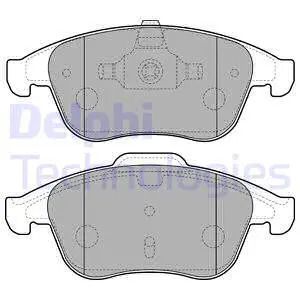 Комплект тормозных колодок RENAULT SCÉNIC, RENAULT CLIO, RENAULT LATITUDE, DELPHI (LP2181)