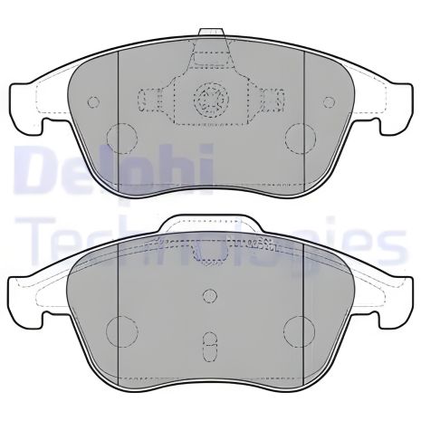 Комплект колодок гальмівних RENAULT SCÉNIC, RENAULT CLIO, DELPHI (LP2181)