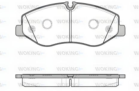Комплект тормозных колодок для MB Vito, MB V-Class, WOKING (P1723300) Комплект тормозных колодок для MB Vito, MB V-Class, WOKING (P1723300)