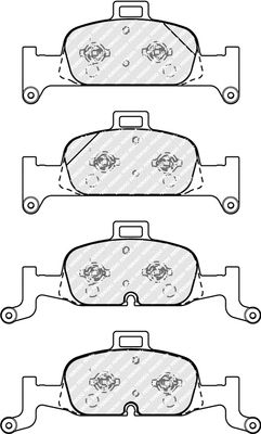 Комплект гальмівних колодок AUDI A5, AUDI A4, AUDI A6, FERODO (FDB4616)