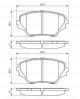 Комплект гальмівних колодок TOYOTA RAV4, BOSCH (0986424719)