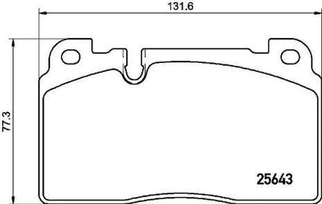 Комплект колодок тормозных для AUDI Q5, BREMBO (P85133)