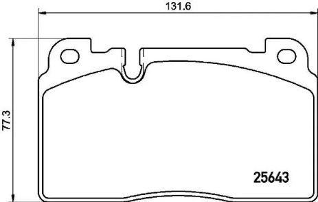 Комплект колодок тормозных для AUDI Q5, BREMBO (P85133)