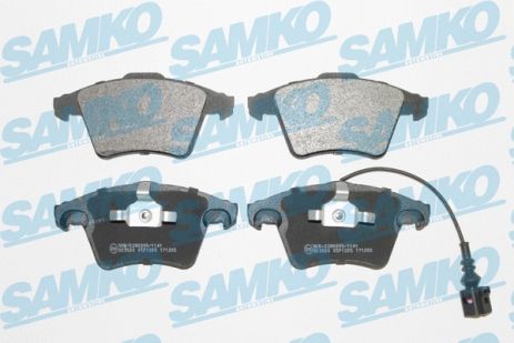 Комплект тормозных колодок VW TRANSPORTER, VW MULTIVAN, SAMKO (5SP1205)