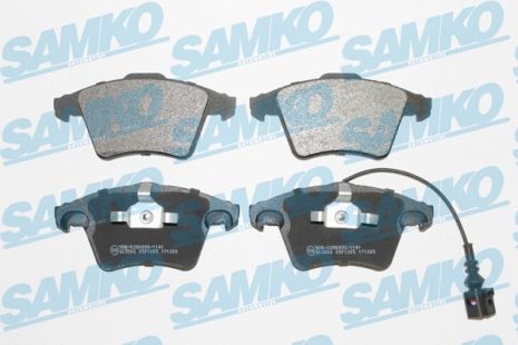 Комплект гальмівних колодок VW TRANSPORTER, VW MULTIVAN, SAMKO (5SP1205)