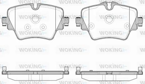 Комплект гальмівних колодок BMW X3, BMW 5, BMW X1, WOKING (P1725308)