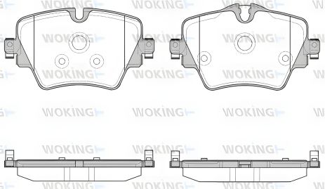 Тормозные колодки комплект для BMW X3, BMW 5, BMW X1, WOKING (P1725308)