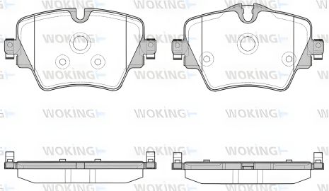 Комплект гальмівних колодок BMW моделі X3, 5, X1, WOKING (P1725308)