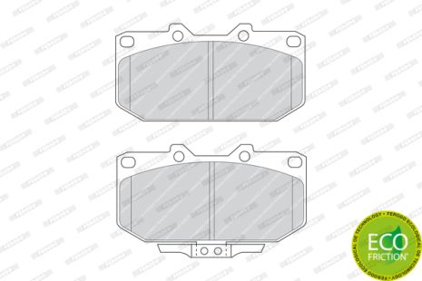 Комплект гальмівних колодок SUBARU IMPREZA, NISSAN SILVIA, NISSAN SKYLINE, FERODO (FDB986)