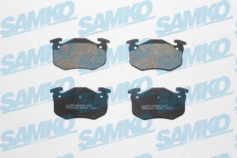 Комплект тормозных колодок PEUGEOT 206, CITROËN XSARA, RENAULT SUPER, SAMKO (5SP307)