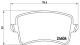 Комплект тормозных колодок AUDI Q5, AUDI A5, AUDI A4, BREMBO (P85099)