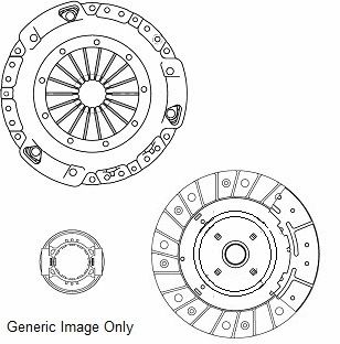 Комплект сцепления SKODA OCTAVIA, AUDI A3, VW BORA, NATIONAL (CK9493)
