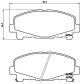 Комплект тормозных колодок ACURA TLX, HONDA ACCORD, BREMBO (P28043X)