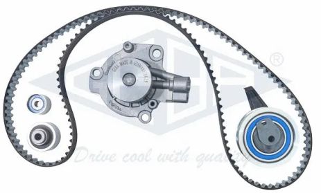 Водяной насос для MAN TGE, SKODA KODIAQ, SEAT ATECA, GEBA (K11220A)