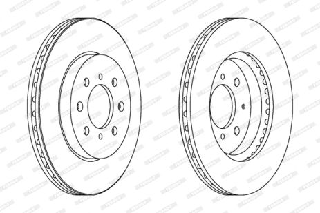 Диск гальмівний HONDA CITY, HONDA JAZZ, FERODO (DDF1610C)