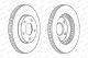 Диск гальмівний DODGE CALIBER, MITSUBISHI SPACE, MITSUBISHI LANCER, FERODO (DDF1599C)